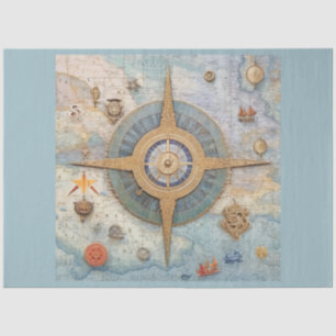 A Nautical Compass Series Design 2 Tissue Paper