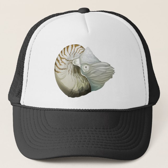 A nautilus trucker hat (Front)