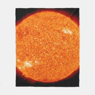 A NEAR VIEW OF THE BEAUTIFUL SUN FLEECE BLANKET