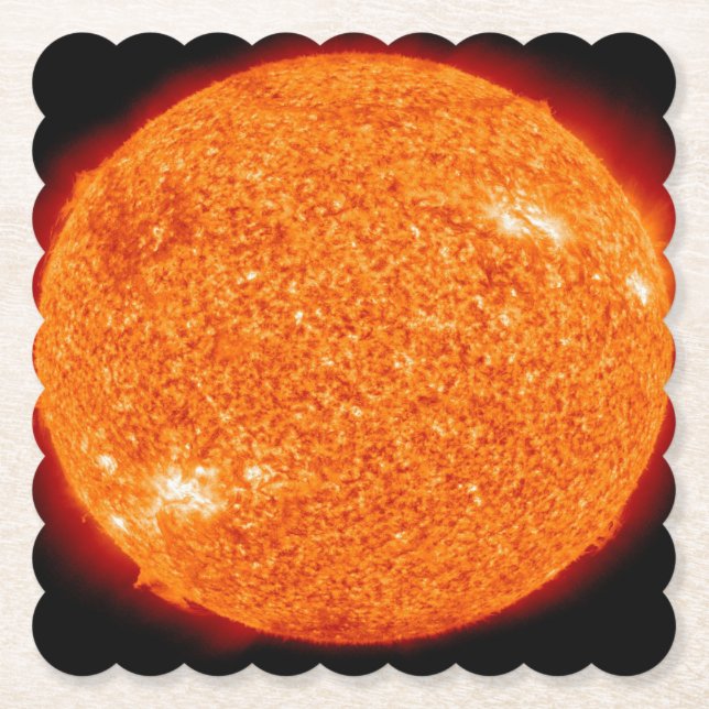 A NEAR VIEW OF THE BEAUTIFUL SUN PAPER COASTER (Front)