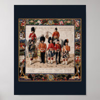 A Needlepoint Scottish Regiments 1895