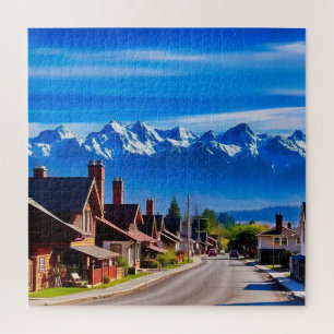 A neighbourhood street in New Zealand Jigsaw Puzzle