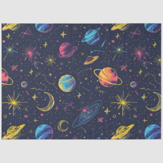 A Neon Cosmos Series Design 2 Tissue Paper