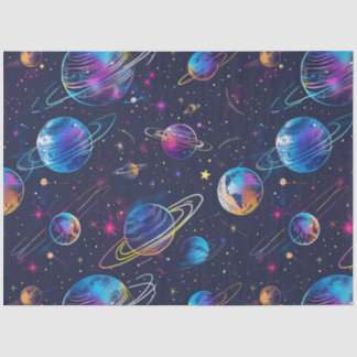 A Neon Cosmos Series Design 9 Tissue Paper