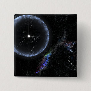 A Neutron star SGR 1806-20 15 Cm Square Badge