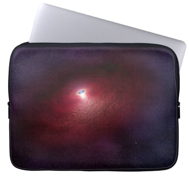 A Neutron Star With A Disc Of Warm Dust. Laptop Sleeve (Front)