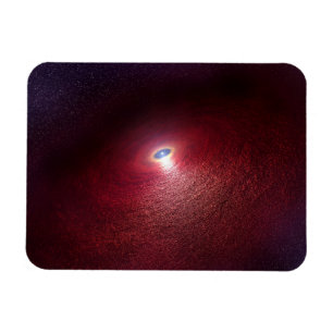 A Neutron Star With A Disc Of Warm Dust. Magnet