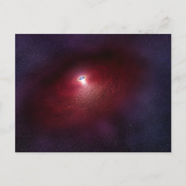 A Neutron Star With A Disc Of Warm Dust. Postcard (Front)