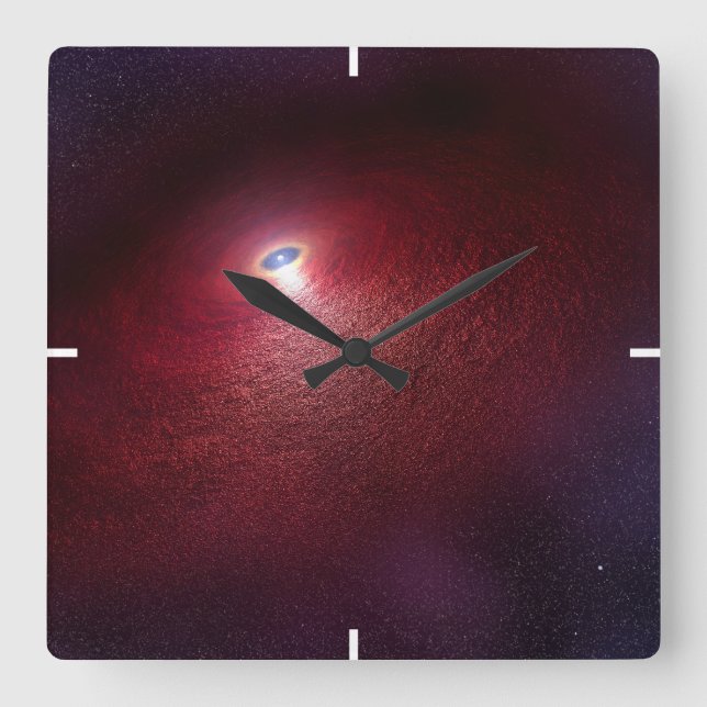 A Neutron Star With A Disc Of Warm Dust. Square Wall Clock (Front)