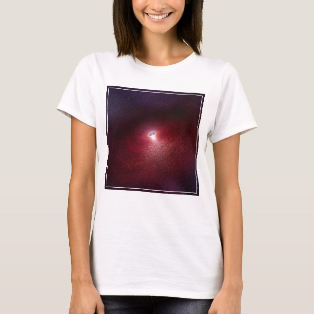 A Neutron Star With A Disc Of Warm Dust. T-Shirt (Front)