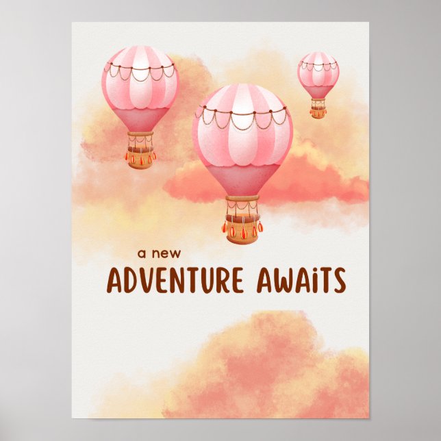 A New Adventure Awaits Sunset Poster (Front)