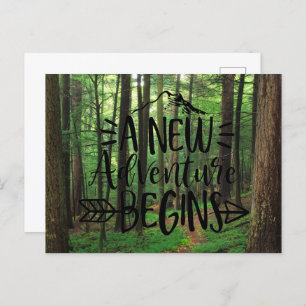A New Adventure Begins Postcard