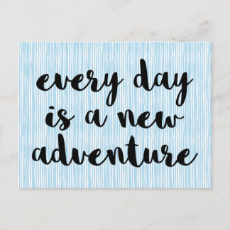 A New Adventure Quote Postcard