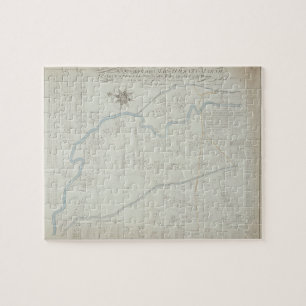 A New and Correct Map of Hackney Marsh, 1745 (lith Jigsaw Puzzle