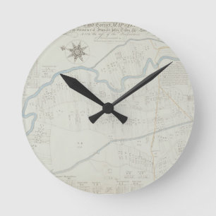 A New and Correct Map of Hackney Marsh, 1745 (lith Round Clock