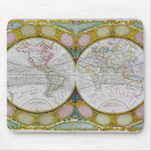 A New and Correct Map of the World, 1770-97 Mouse Pad