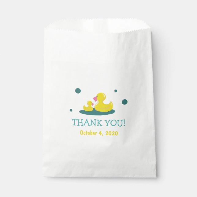 A New Baby to Love Duck Baby Shower Favour Bags (Front)