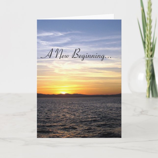 A New Beginning... Announcement (Front)