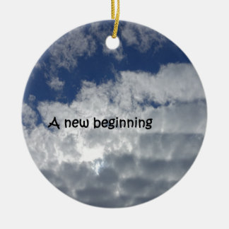 A new beginning ceramic tree decoration