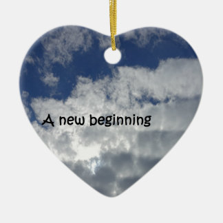 A new beginning ceramic tree decoration