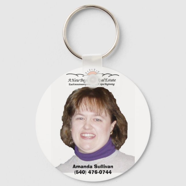 A New Beginning Real Estate Keychain (Front)