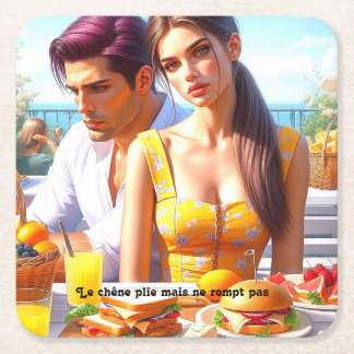 - A New Breath Square Paper Coaster