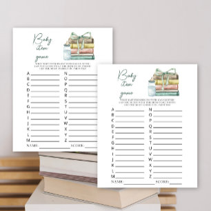 a new chapter baby shower Baby Item Game