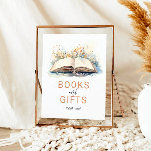 A New Chapter Baby Shower Books and Gifts Sign