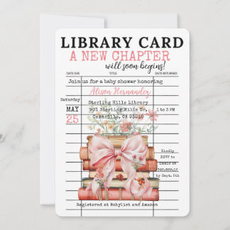 A New Chapter Baby Shower Invitation