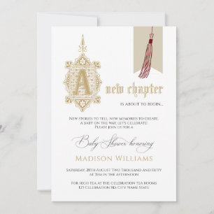 A New Chapter Baby Shower Invite