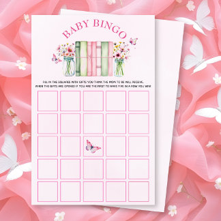 A New Chapter Begins baby shower bingo game Flyer