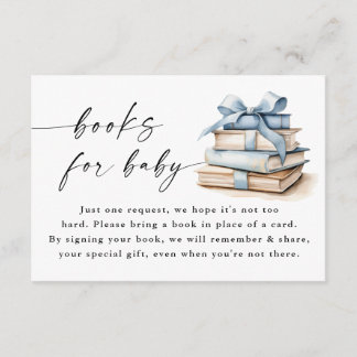 A New Chapter Begins Baby Shower Books For Baby Enclosure Card