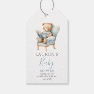 A new chapter Begins Baby Shower Boy gift tags