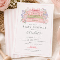 A New Chapter Begins Baby Shower Invitation