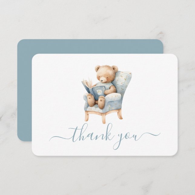 A new chapter Begins Bear thank you card (Front/Back)