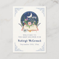 A New Chapter Begins Book w Moon Butterfly Floral