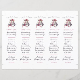 A New Chapter Begins! Bookmark Shower Favour