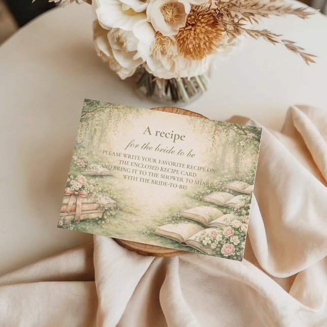 A New Chapter Begins Bridal Shower Enclosure Card (Creator Uploaded)