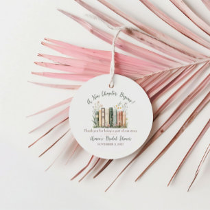 A New Chapter Begins! Bridal Shower Favor Favour Tags