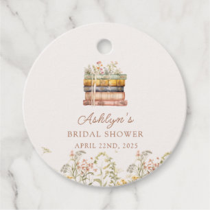 A New Chapter Begins Bridal Shower Favour Tags