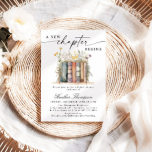 A New Chapter Begins Bridal Shower Invitation