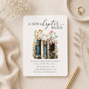 A New Chapter Begins Bridal Shower Invitation