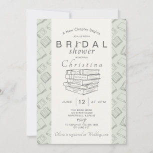 A New Chapter Begins Bridal Shower Invitation