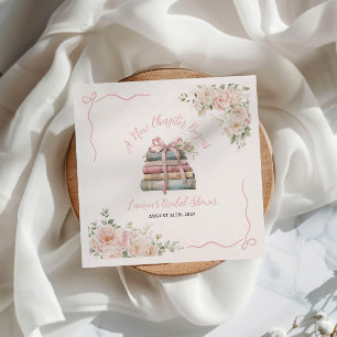 A New Chapter Begins Bridal Shower Napkin