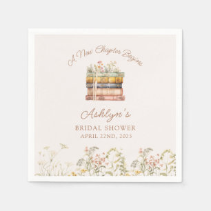 A New Chapter Begins Bridal Shower Paper Napkins