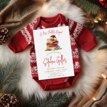 A New Chapter Begins, Christmas Theme Baby Shower