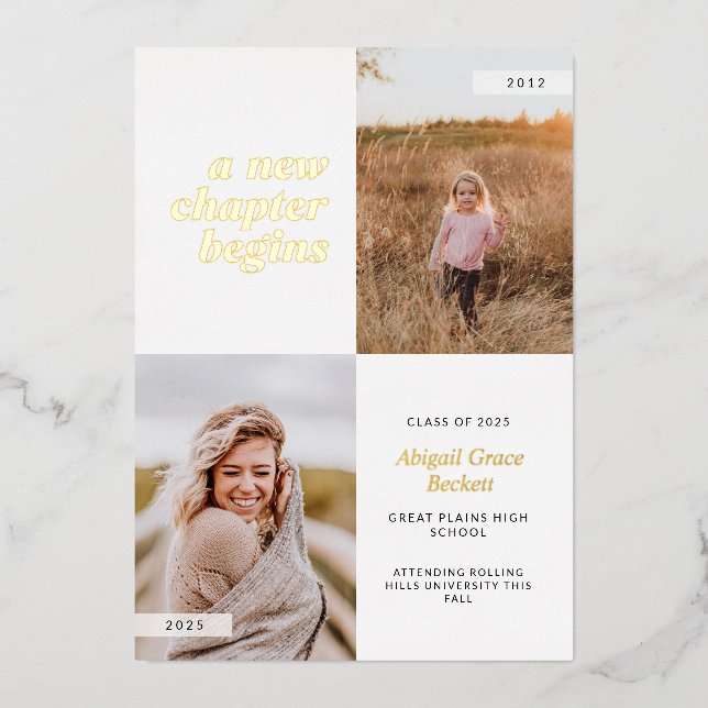 A New Chapter Begins Graduation (Front)