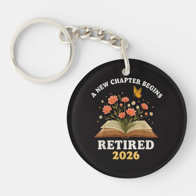A New Chapter Begins Retired 2026 Key Ring (Front)