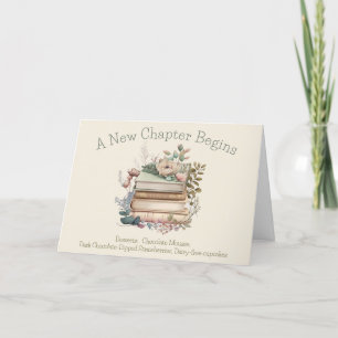 A New Chapter Begins  Signature Cocktail Tent Card