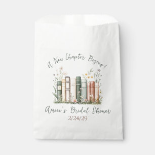 A New Chapter Begins! Spring Floral Bridal Shower Favour Bags